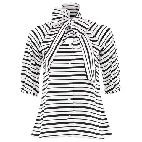 Tess Button Down Bow Blouse
