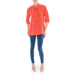 Hunter Bell Orange Tess Blouse