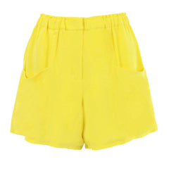 Hunter Bell Yellow Elastic Waist Shorts