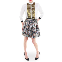 Hutch Metallic Gold Blouse