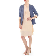 Hutch Rolled Sleeve Tunic Shirt Dress