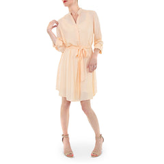 Hutch Rolled Sleeve Tunic Shirt Dress