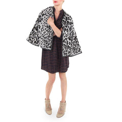 Hutch Orang and Navy Plaid Tunic Dress