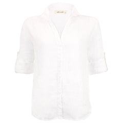 Bella Dahl White Linen Shirt