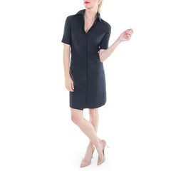 Jordan Louis Navy Shirtdress