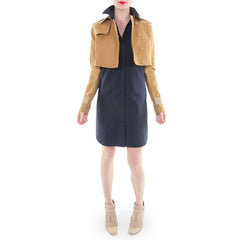 Jordan Louis Navy Shirtdress