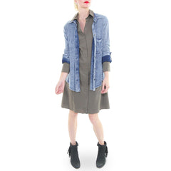 Bella Dahl Knit Denim Shirt