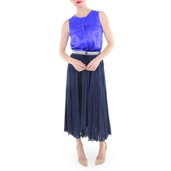 Julie Brown Blue Sleeveless Blouse