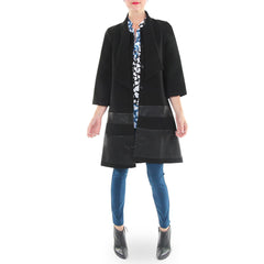 Julie Brown Black Coat Dress