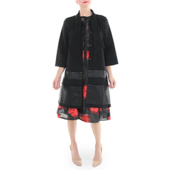 Julie Brown Black Coat Dress