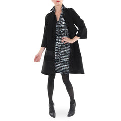 Julie Brown Black Coat Dress