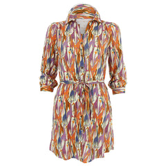 Julie Brown Giraffe Print Shirtdress
