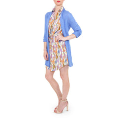 Julie Brown Giraffe Print Shirtdress
