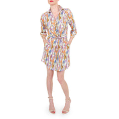 Julie Brown Giraffe Print Shirtdress