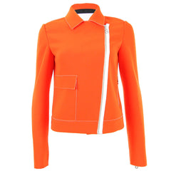 L.A.M.B. Orange Crept Moto Jacket
