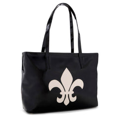 Lolo baby bag / tote with fleur de lis