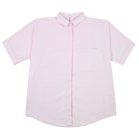 Dolman Oxford Button Down in Pink