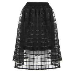 Lucy Paris Organza Overlay A-Line Skirt