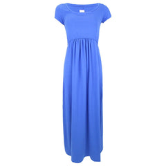 Mothers en Vogue Nursing Friendly Blue Maxi Dress