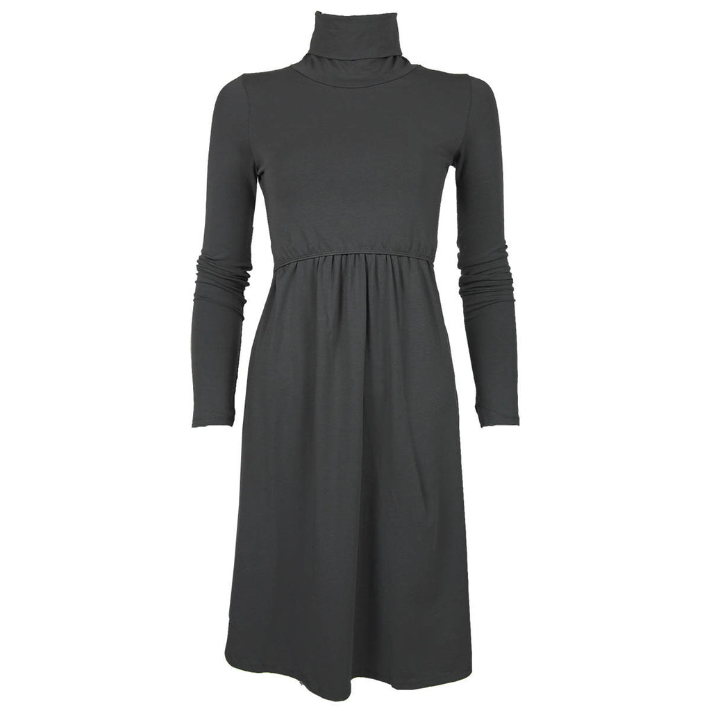 mothers en vogue black turtle neck dress