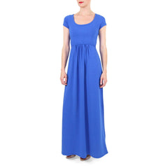 Mothers en Vogue Nursing Friendly Blue Maxi Dress