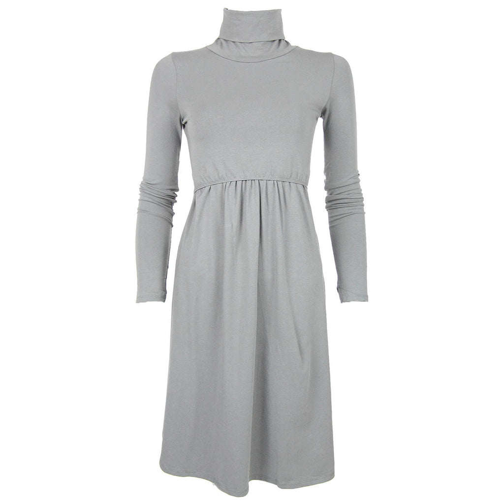 mothers en vogue nursing turtle neck dress
