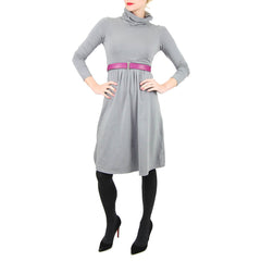 mothers en vogue nursing turtle neck dress