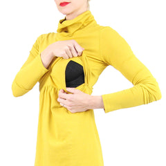 mothers en vogue black turtle neck