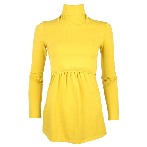 Yellow Long Sleeve Turtleneck