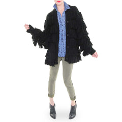 Mara Hoffman Fringe Sweater Coat