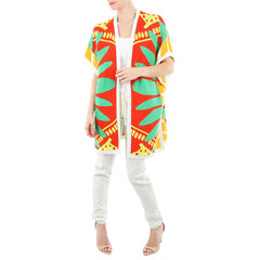 Mara Hoffman Poncho in Sunrise Print