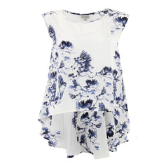 The Odells Bird Print Silk Top