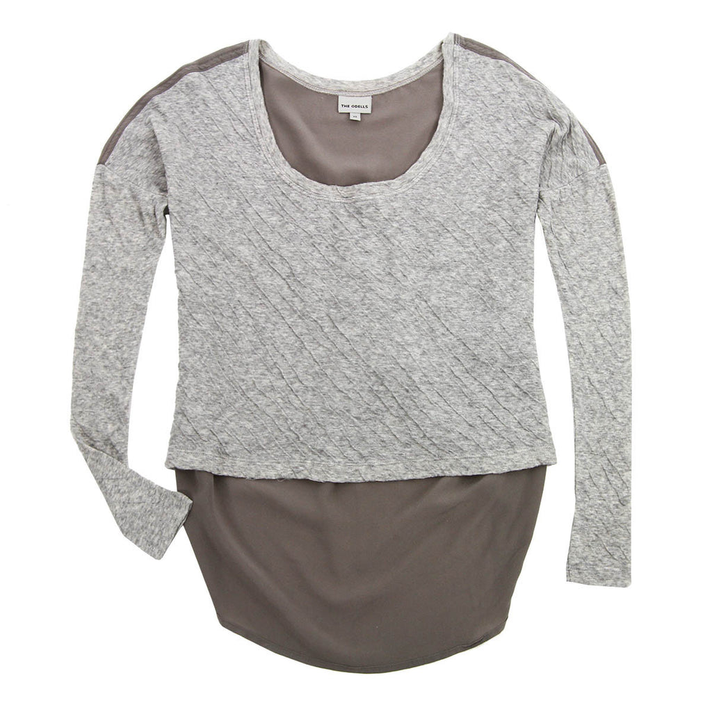 Odells Gray T-Shirt with Silk Back