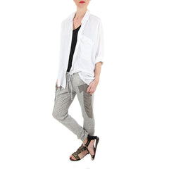 Sam and Lavi White Button Down Shirt