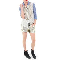 The Odells Embellished Shirt with David Lerner Shorts