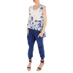 Odells Bird Print Silk Top