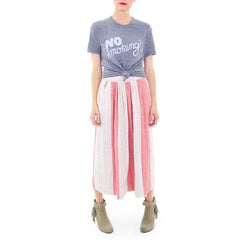 Rachel Antonoff No Smoking T-Shirt with Ace and Jig Skirt