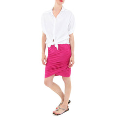 Rachel Pally Ruched Pink Brooks skirt