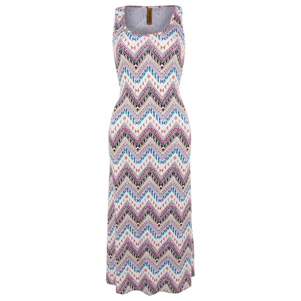 Yahaira Dress - Zig Zag Print