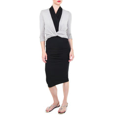 Rachel Roy Black Midi Dress