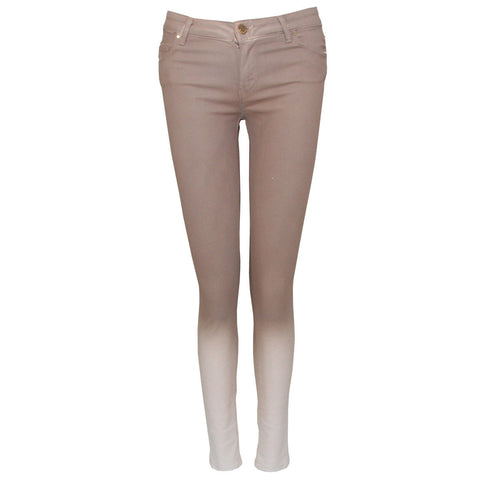 Ombre Waxed Denim in Khaki