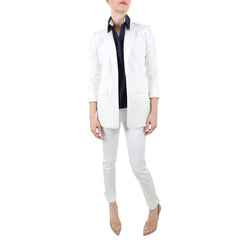 Rachel Roy White Twill Suit