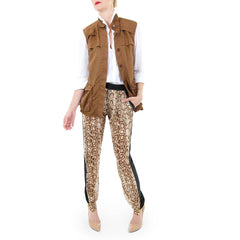 Rachel Roy Snakeskin Print Track Pants