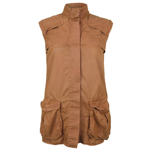 Utility Vest in Saddle (Tan)