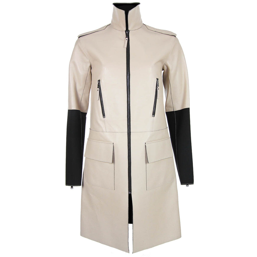 rachel roy ratan leather coat