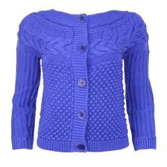 Rachel Roy Cable Top Sweater Blue