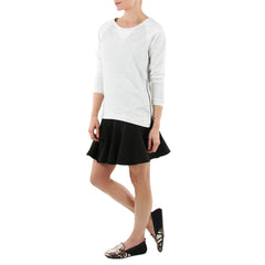 David Lerner French Terry Pullover with Side Zippers