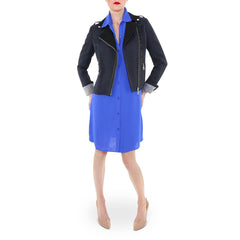 Rebecca Minkoff Blue Silk Frankie Shirtdress