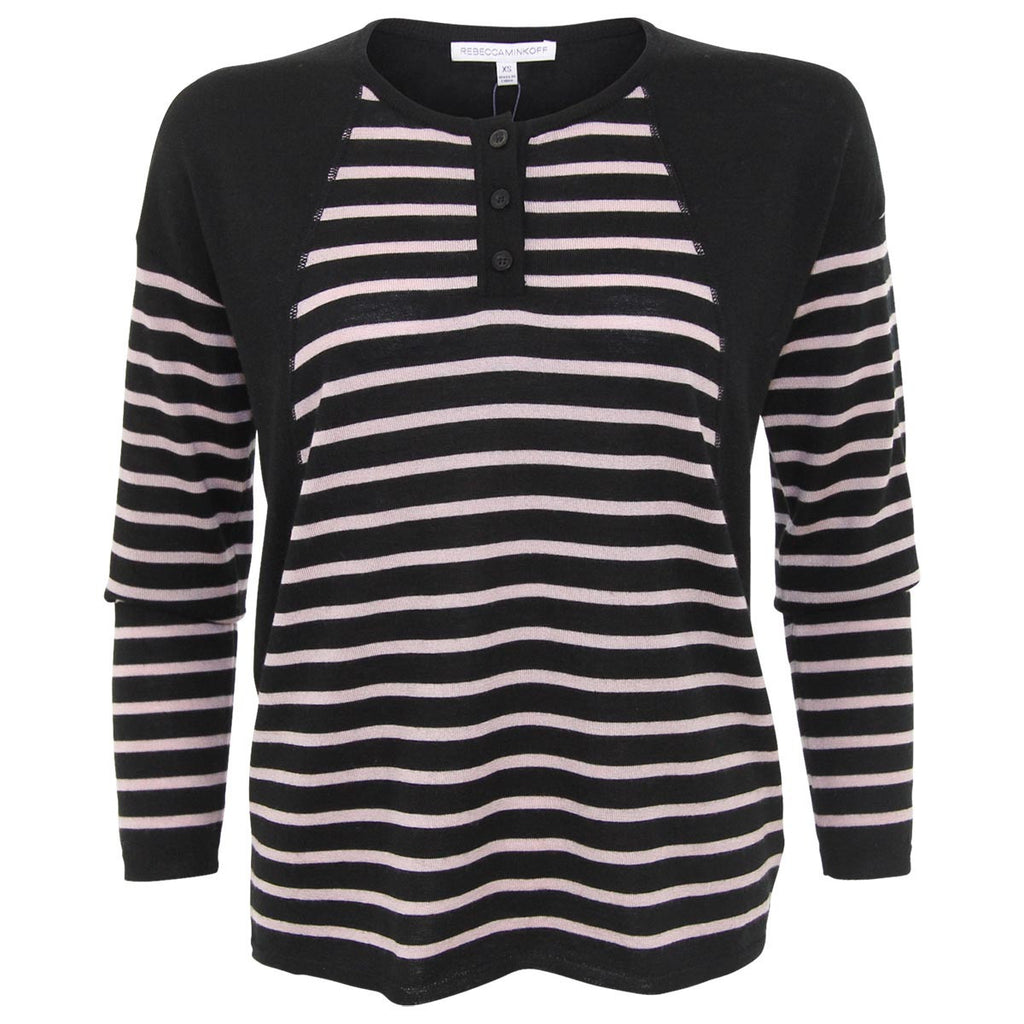 Rebecca Minkoff Coco Striped Henley Top