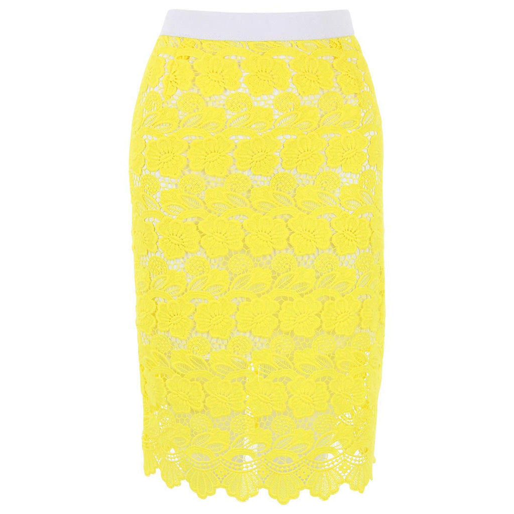Rebecca Minkoff Yellow Lace Skirt